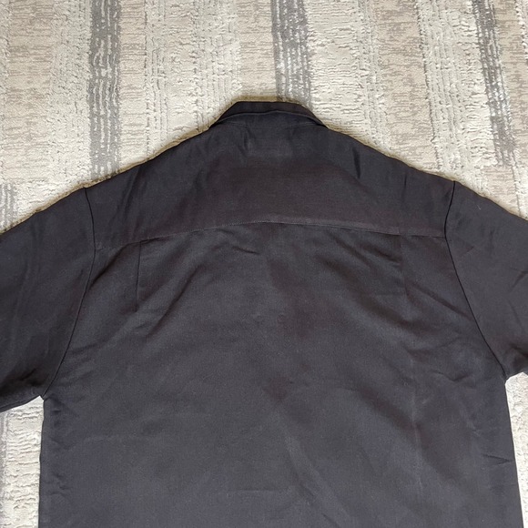 Cubavera Men's Black Embroidered Hula Dancer Short Sleeve Hawaiian Shirt MEDIUM - Picture 5 of 9